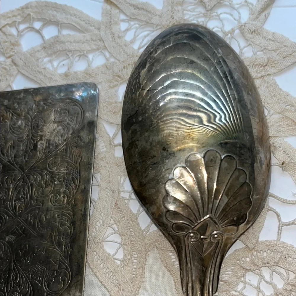 Vintage Victorian Style Sheffield Silver Plate Cutlery Marvelous Set of 4 Cake